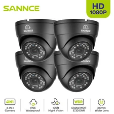 SANNCE Outdoor 1080P 4IN1 CCTV Security Camera Outdoor IR Night Vision 3D DNR