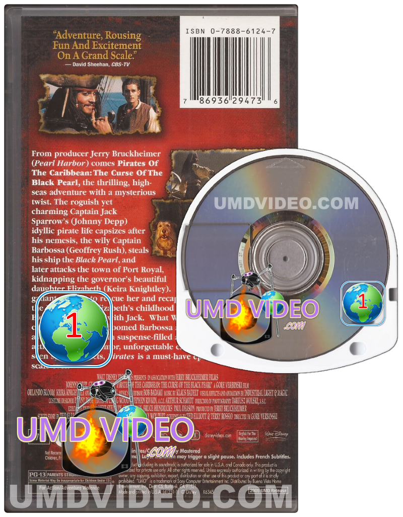 PSP UMD Movie - Pirates Of The Caribbean (North American) [Region