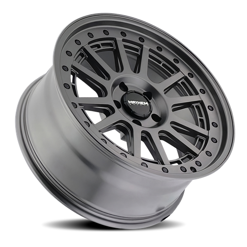 (Set-4) Mayhem Compass 18x9 6x139.7 18mm Satin Gunmetal Wheels Rims 18 Inch - Picture 3 of 4