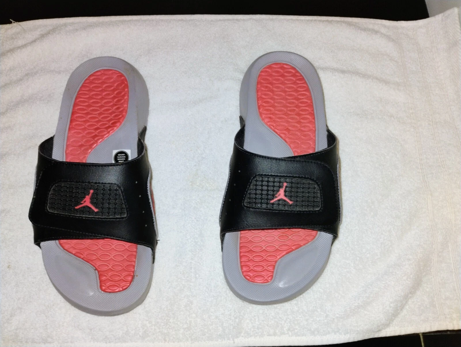 Nike Jordan Hydro 4 Retro Slide Nero Grigio Cemento' Taglia 7Y