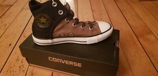 Image of Junior Chuck Taylor Hi-Top Converse Khaki Green