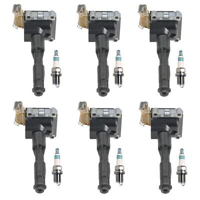 Bosch 6 Ignition Coil Denso 6 Iridium Power Spark Plug Kit For E36 E34 525i L6