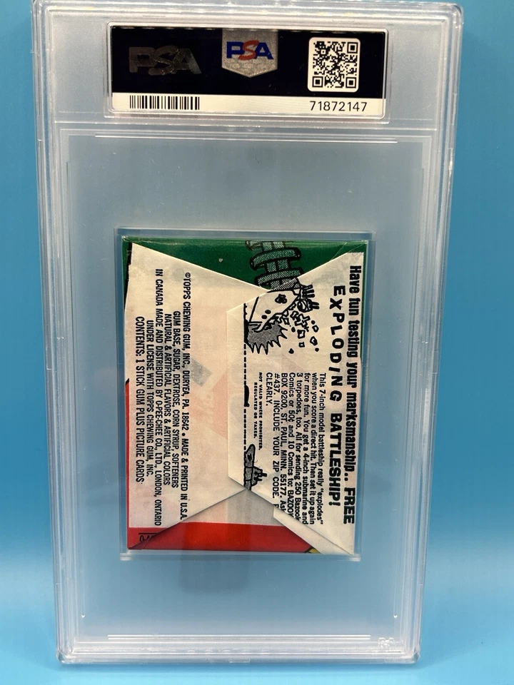 1970 Topps Football Sealed Wax Pack PSA 7 NM Csonka on back OJ RC Year - Image 2 of 4