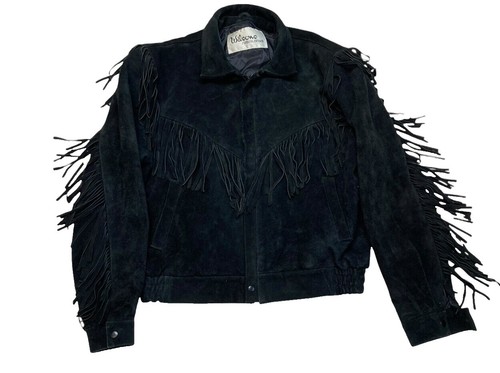 VTG Rare Simco Leather Fringe Hippie Boho Pioneer Jacket 60s 70s
