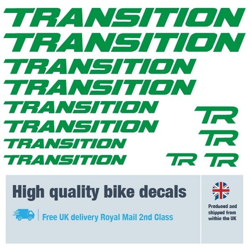 Transition new bike decals / stickers, 5+ years external quality (27 pack) - Picture 5 of 16