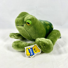 Dakin Plush Green Leap Frog with Tags VTG 1985 Nature Babies 7" Stuffed Animal