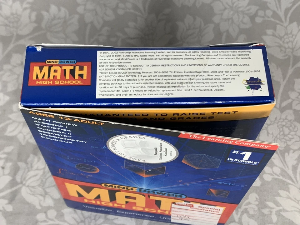 NIB The Learning Company Mind Power Math: High School for PC, Mac (A4) - Image 2 of 4