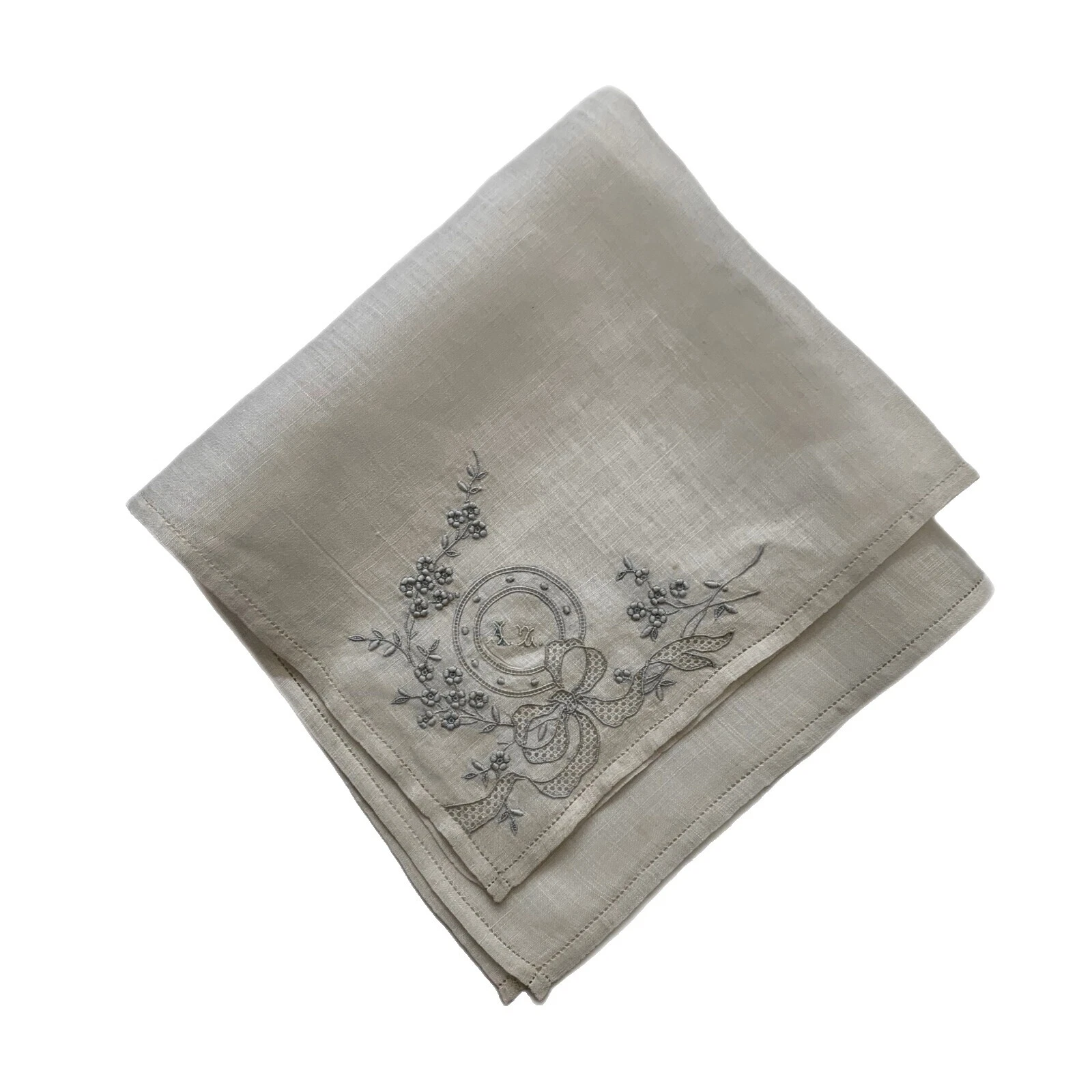 Embroidered Victorian Vintage Plain & Solid Handkerchiefs