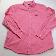 Chaps Easy Care Long Sleeve Button Up Dress Shirt Men's Size XL