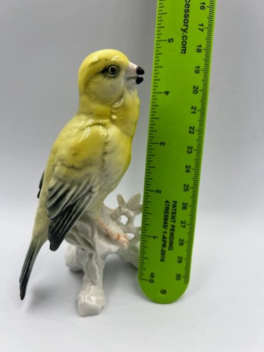 RARE Vintage Karl ENS Thuringia Bird Yellow Canary Porcelain Figurine 1920-30's - Picture 10 of 10