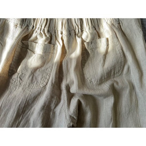 Canyon River Blues Linen Blend Pants XL Pull On Tan Lagenlook Boho Coastal Beac - Imagen 6 de 12