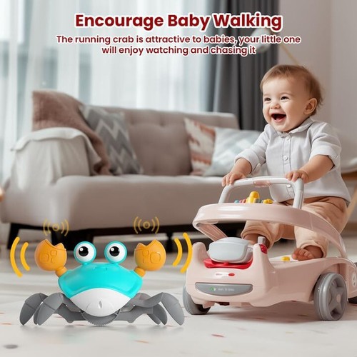 Krabbelkrabbe Baby Spielzeug Geschenke: Bauchzeit Spielzeug Gehen Tanzen süßes Spielzeug schneller Versand - Bild 4 von 6