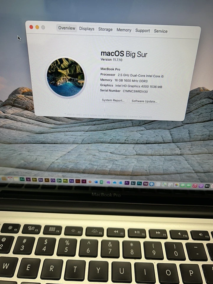 Apple Macbook Pro 13.3” 2.5GHz intel Core i5 16GB RAM 2TB HDD Turbo🔥 - Image 4 of 4