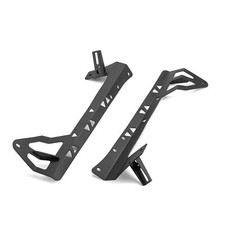 Pair 52 Led Light Bar Windshield A Pillar Mounts For Jeep Wrangler Jk 07-17