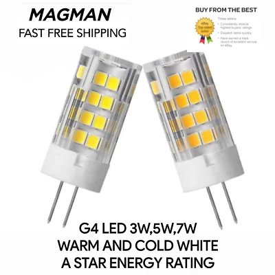 MAGMAN G4 LED Light Bulbs Capsule 3W 5W 240v Replacement For G4 Halogen Bulbs