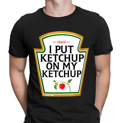 Lustiges T-Shirt I Put Ketchup Tomatensauce Liebhaber Geschenk Neuheit Herren Oberteil #6NE