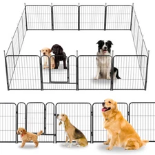 Bag only 16-Panel Dog Playpen 24" Metal Pet Fence Indoor Outdoor Puppy Exercise