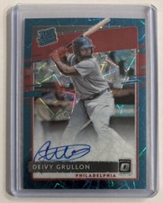 Deivy Grullon - 2020 Panini Donruss Optic #RRS-DG Auto PRIZM Rated Rookie    E31