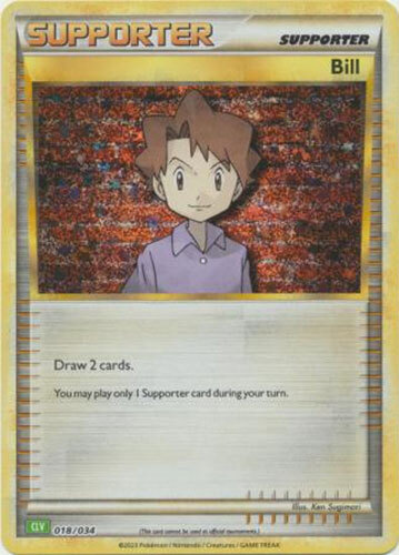 Pokemon Bill (CLV) (18/102) Trading Card Game Classic NM HOLO