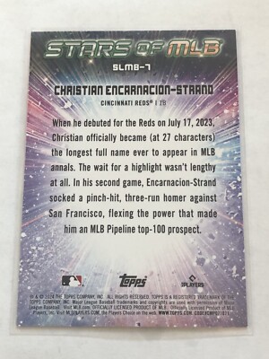 2024 Topps Stars MLB #SLMB-7 (MISPRINT) Christian Encarnacion