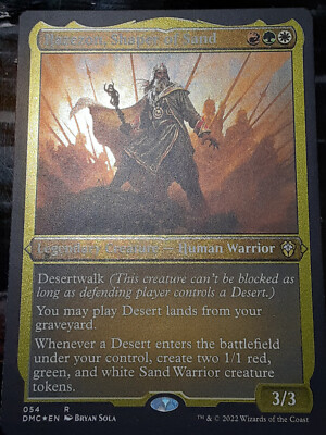 Hazezon Shaper of Sand FOIL Etched , Commander DU , LP ,MTG,FREE Hazezon Shaper of Sand FOIL Etched , Commander DU , LP ,MTG,FREE