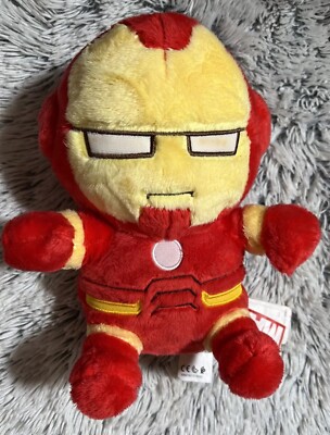 Iron Man Fluffy Plush Marvel Miniso Life 9” Stuffed Animal NWT