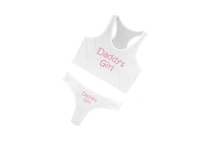 ddlg sexy clothes Daddys Girl Glitter Lingerie Set DDLG Slut Clothes Little Space Outfit main image 0