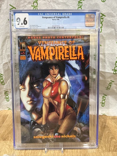 Vengeance of Vampirella #6 Harris Comics Cgc 9.6 Comic Graded Hughes White Pages