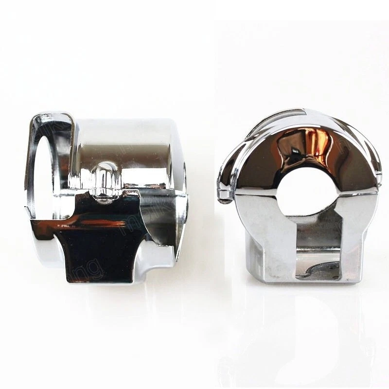Cubierta de carcasa de interruptor de manillar cromada apta para Honda VTX1800 C/F/N/R/S 2002-2008 Foto 4 de 4