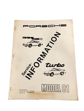 Porsche 911SC Turbo 1981 OEM Shop Service Repair Manual Information Engine Guide