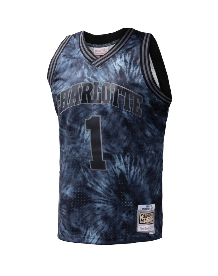 Muggsy Bogues Charlotte Hornets Mitchell & Ness Hardwood Classics 1992 Tie Dye - Image 2 of 4