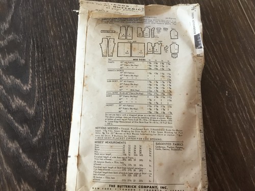 VINTAGE MISSES SZ 12 BUTTERICK 9867 MISSES WARDROBE COORDINATES PATTERN - Bild 3 von 3