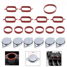 Drallklappen mit Dichtung Stützringe Ansaugbrücke 6x33mm Für BMW E46 E90 E39 E60