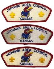 Jayhawk Area Council KS Lot of 3 CSP Bdr (SA353)