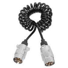 7 Poliges Anhängerkabel Kabel, Verbindungskabel mit Metallstecker Stecker 3m DE
