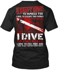 I Dive Scuba Diver Tee T-shirt Made in the USA Size S to 5XL