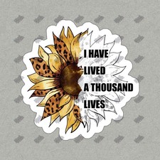 Vintage Sunflower Vinyl Sticker Inspirational Quote Decal for Home, 832876