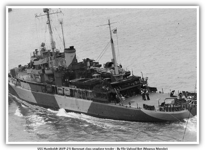 USS Humboldt (AVP-21) Barnegat class seaplane tender_issue3