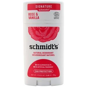 Schmidt's Natural Deodorant Rose & Vanilla 2.65 oz