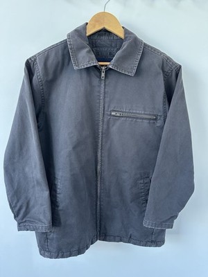 Vintage Gap Chore Coat Mens Small Gray Lined Workwear 90s 2000s Y2K Distressed 