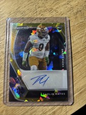 Daelin Hayes 2021 Panini Prizm Draft gold PRIZM PARALLEL AUTO Rookie IRISH