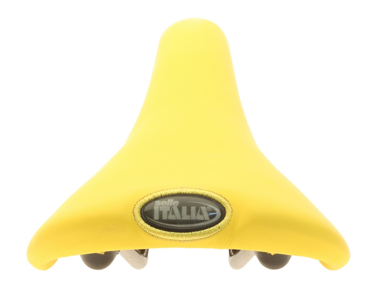 Selle Italia Flite Saddle Titanium Rail Calendar Yellow Leather