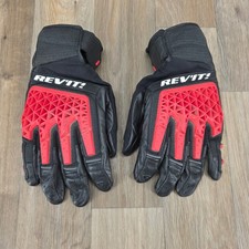 REV IT! Sand 4 Men's 3XL Black Red Adventure Motorcycle Riding Leather Gloves