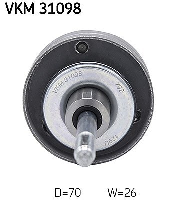 SKF Umlenk-/FüHrungsrolle, Keilrippenriemen Oben, Rechts, Unten U.A. FüR Seat-image