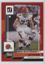 2022 Panini Donruss Press Proof Red Joe Thomas #206 HOF 0b3