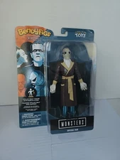 Invisible Man Bendyfigs Universal Monsters Noble Collection Toys Figure w. Stand