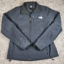 The North Face Womens Apex Bionic Jacket Black L/G Softshell Fleece Lined