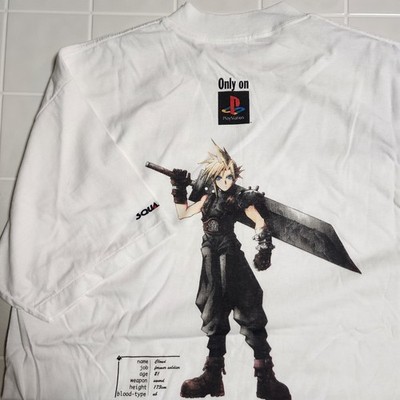 NEW FF7 FINAL FANTASY VII 7 CLOUD  T-Shirt VTG Squaresoft PlayStation  SIZE  XL 