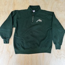 Vintage Miami Dolphins Large Quarter Zip Pullover Sweatshirt Athletic
