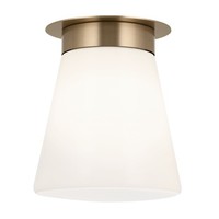 Deckenleuchte Metall Glas E27 Ø 21,6 Cm Klein In Bronze Weiß Deckenlampe Flur